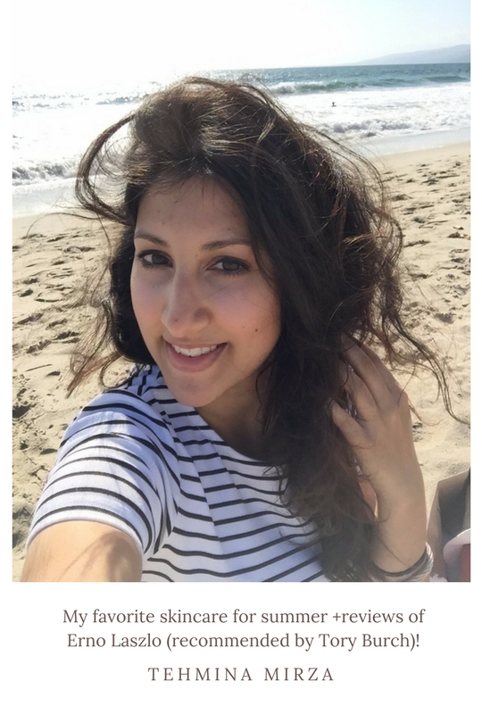 My favorite skincare for summer plus reviews of Erno Laszlo!